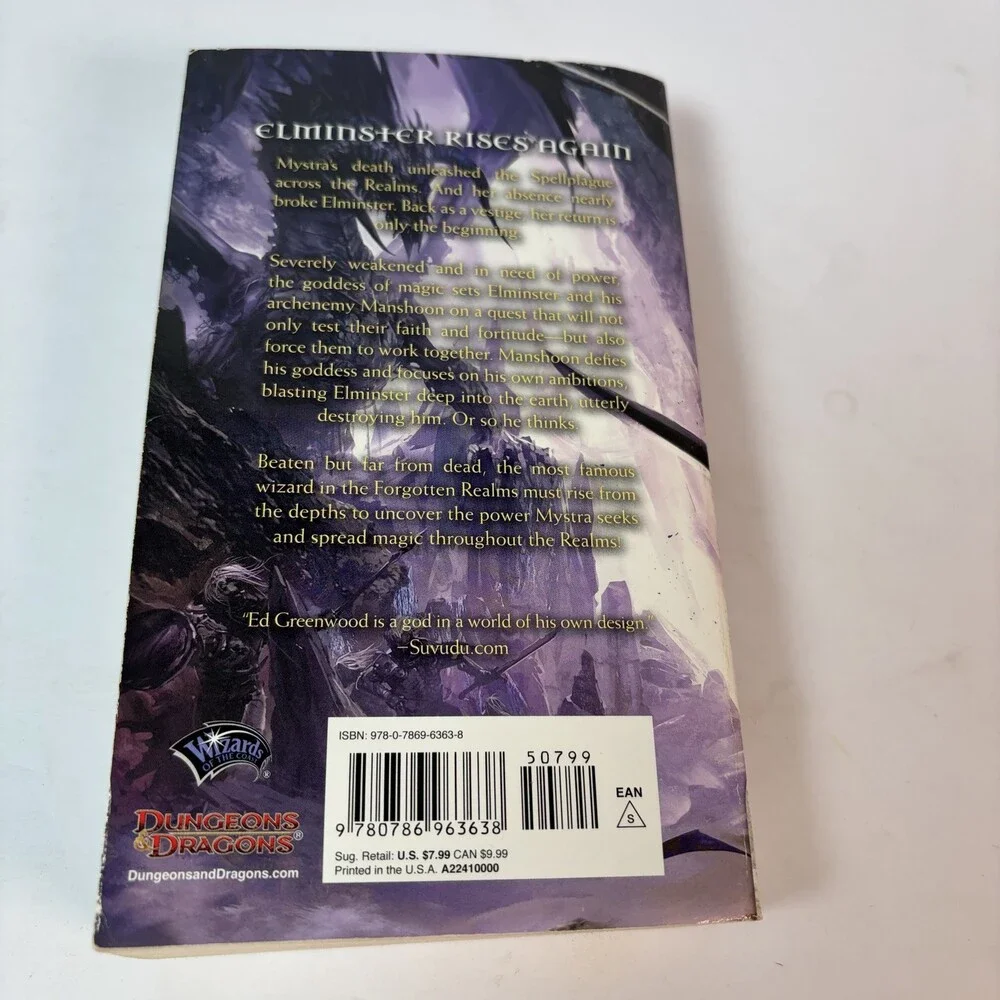 Dungeons & Dragons Forgotten Realms Elminster Enraged Ed Greenwood PB 1st Print